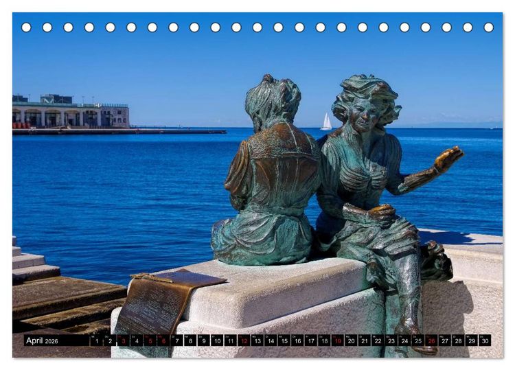 Produktbild: Triest - Habsburger Erbe und italienisches Flair (Tischkalender 2026 DIN A5 quer), CALVENDO Monatskalender