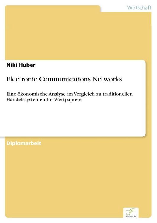 Produktbild: Electronic Communications Networks