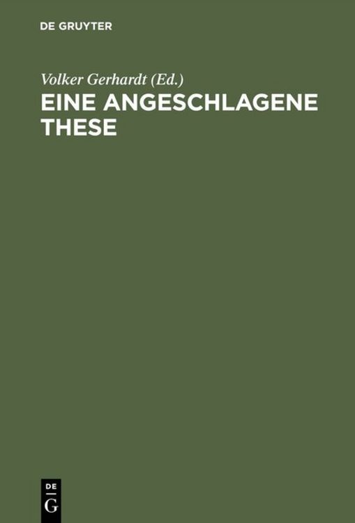 Produktbild: Eine angeschlagene These