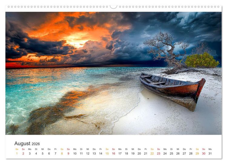 Produktbild: Die Sch&ouml;nheit der Sonne (hochwertiger Premium Wandkalender 2026 DIN A2 quer), Kunstdruck in Hochglanz