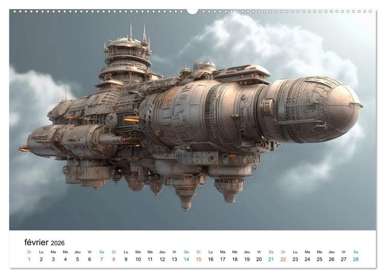 Produktbild: M&eacute;caniques fantastiques (Calendrier mural 2026 DIN A2 vertical) calendrier de bureau