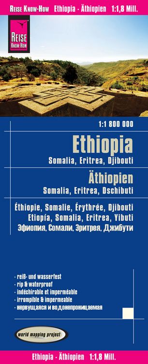 Produktbild: Reise Know-How Landkarte &Auml;thiopien, Somalia, Eritrea, Dschibuti / Ethiopia, Somalia, Djibouti, Eritrea (1:1.800.000)