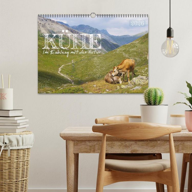 Produktbild: K&uuml;he im Einklang mit der Natur (Wandkalender 2026 DIN A3 quer), CALVENDO Monatskalender