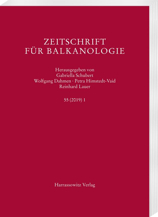 Produktbild: Zeitschrift f&uuml;r Balkanologie 55 (2019) 1