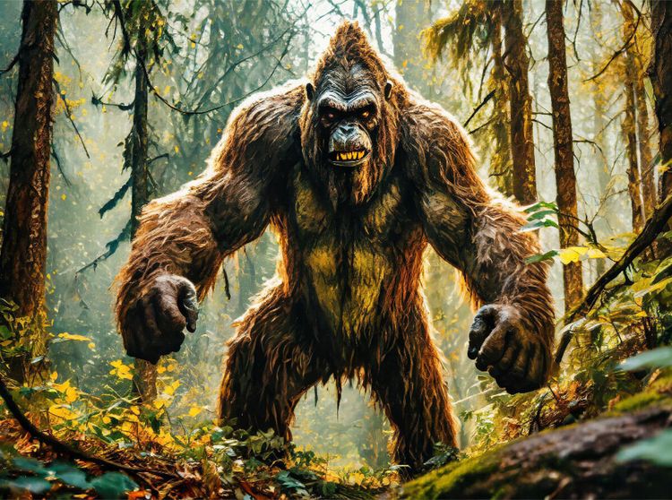 Produktbild: CALVENDO Puzzle Der mysteri&ouml;se Bigfoot in den W&auml;ldern der USA | 2000 Teile Lege-Gr&ouml;&szlig;e 90x67cm Foto-Puzzle f&uuml;r gl&uuml;ckliche Stunden
