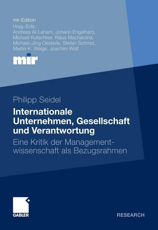 Produktbild: Internationale Unternehmen, Gesellschaft und Verantwortung