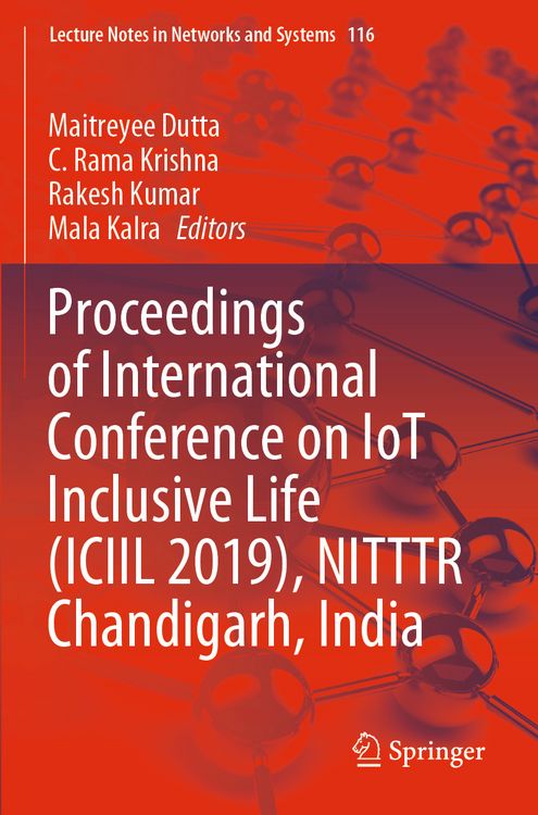 Produktbild: Proceedings of International Conference on IoT Inclusive Life (ICIIL 2019), NITTTR Chandigarh, India