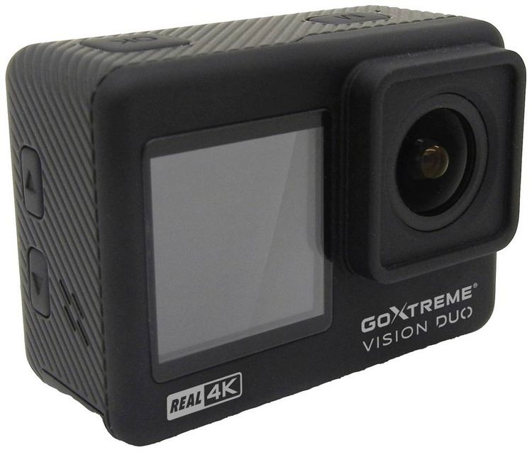 Produktbild: GoXtreme GoXtreme Vision Duo 4K Action Cam 4K, Dual-Display, Spritzwassergesch&uuml;tzt, Staubgesch&uuml;tzt, Wasserfest, WLAN, Zeitraffer