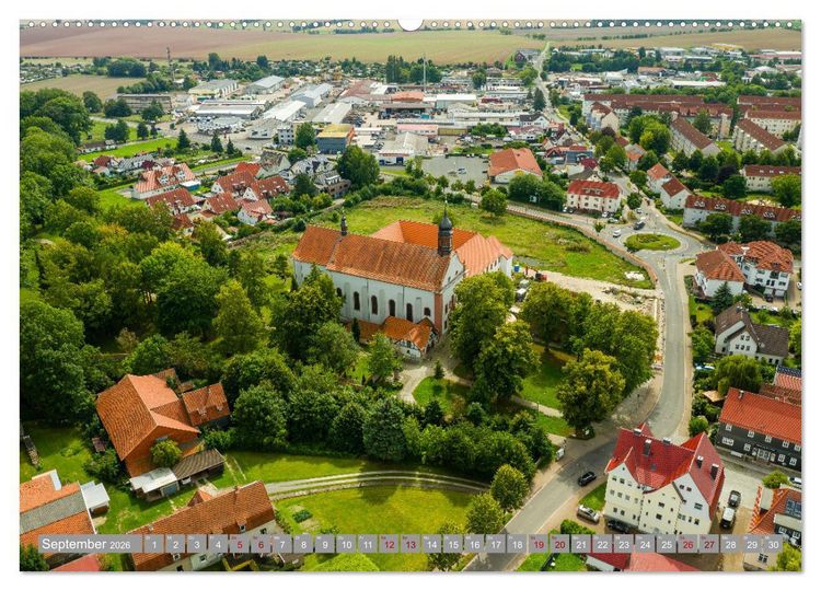 Produktbild: Ein Blick auf Leinefelde-Worbis (Wandkalender 2026 DIN A2 quer), CALVENDO Monatskalender
