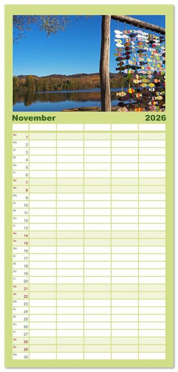Produktbild: Familienplaner 2026 - Heppenheim - Weinstadt unter der Starkenburg mit 5 Spalten (Wandkalender, 21 x 45 cm) CALVENDO