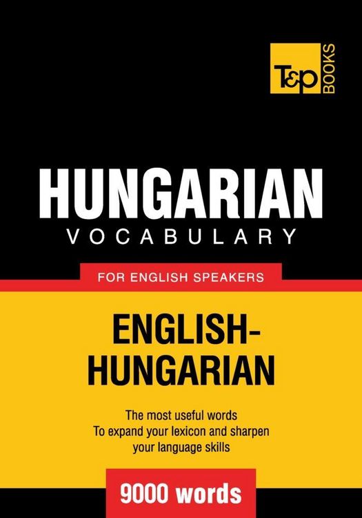 Produktbild: Hungarian vocabulary for English speakers - 9000 words