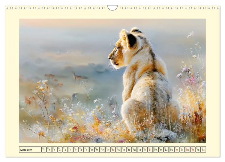 Produktbild: L&ouml;wenkinder. Afrikas kleine K&ouml;nige (Wandkalender 2027 DIN A3 quer), CALVENDO Monatskalender