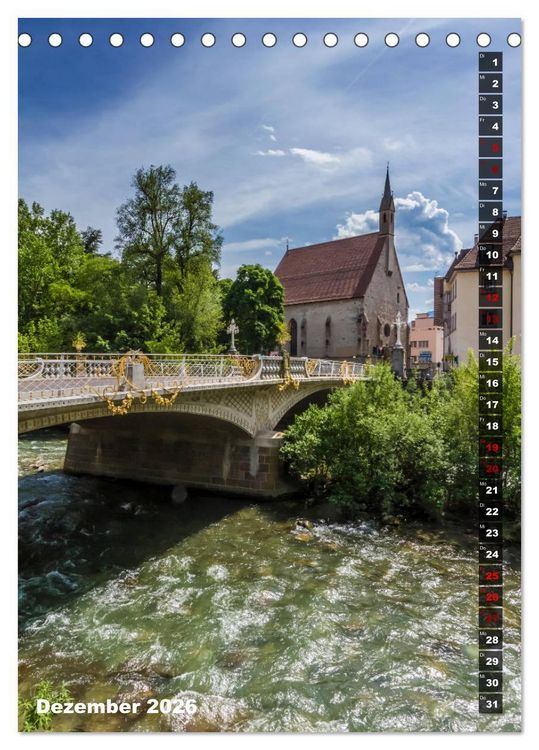 Produktbild: Stadtherz MERAN (Tischkalender 2026 DIN A5 hoch), CALVENDO Monatskalender