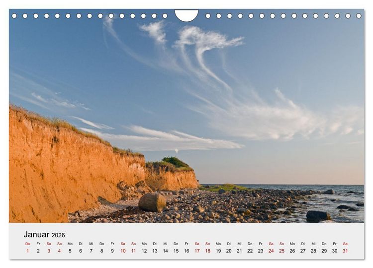 Produktbild: D&auml;nemark - Land, K&uuml;sten, St&auml;dte (Wandkalender 2026 DIN A4 quer), CALVENDO Monatskalender
