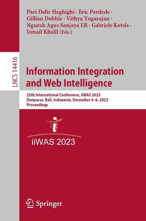 Produktbild: Information Integration and Web Intelligence
