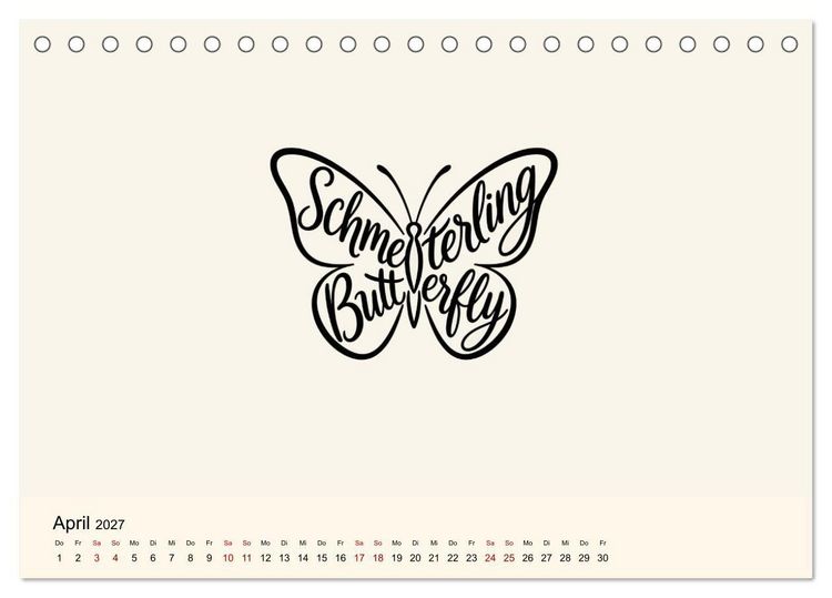 Produktbild: Buchstabentiere (Tischkalender 2027 DIN A5 quer), CALVENDO Monatskalender