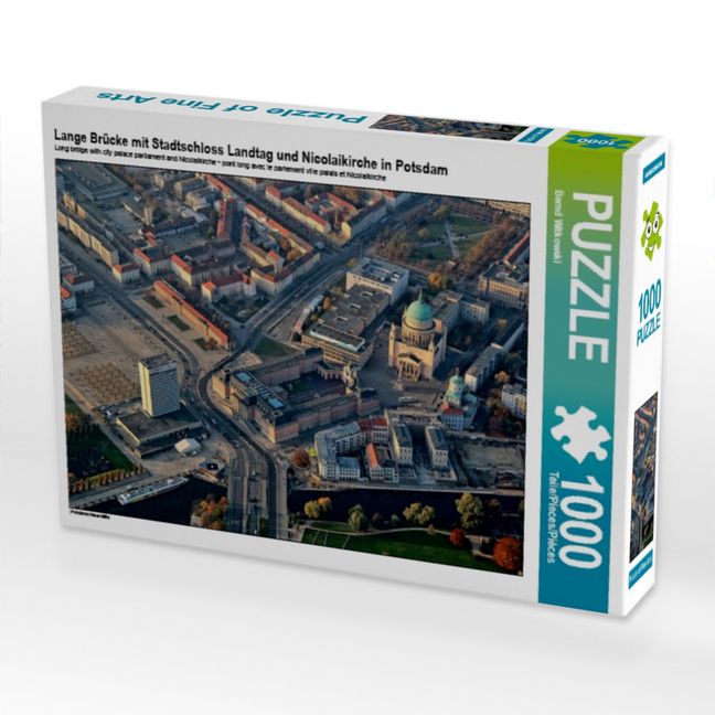 Produktbild: CALVENDO Puzzle Lange Br&uuml;cke mit Stadtschloss Landtag und Nicolaikirche in Potsdam 1000 Teile Puzzle quer | 1000 Teile Lege-Gr&ouml;&szlig;e 64 &times; 48 cm Foto-Puzzle f&uuml;r gl&uuml;ckliche Stunden