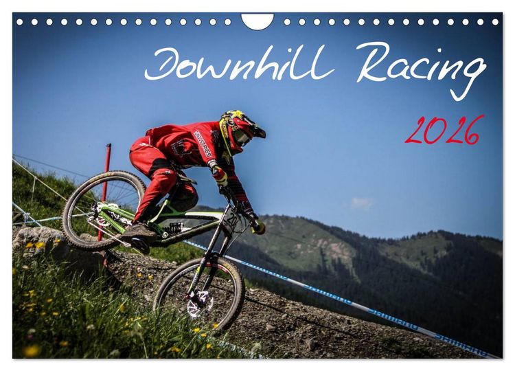 Produktbild: Downhill Racing 2026 (Wandkalender 2026 DIN A4 quer), CALVENDO Monatskalender