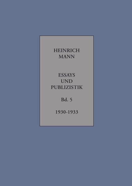 Produktbild: Essays und Publizistik