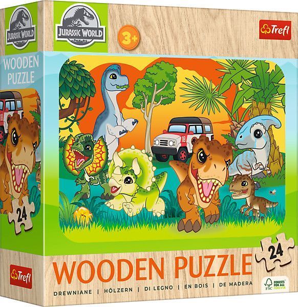 Produktbild: Holz Puzzle Junior 24 - Jurassic World