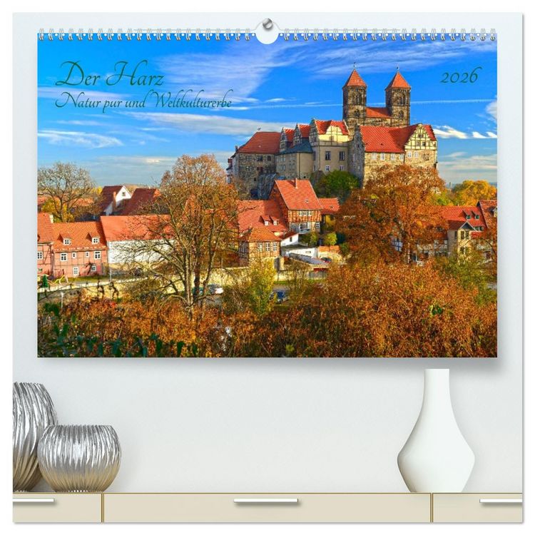 Produktbild: Harz Natur pur und Weltkulturerbe (hochwertiger Premium Wandkalender 2026 DIN A2 quer), Kunstdruck in Hochglanz