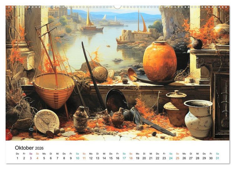 Produktbild: Szenen aus dem Antiken Griechenland (Wandkalender 2026 DIN A2 quer), CALVENDO Monatskalender