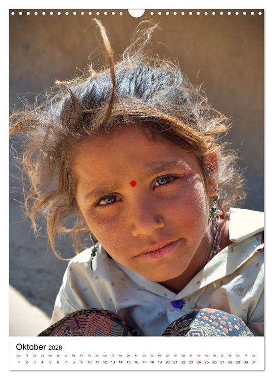 Produktbild: Portraits - Nordindien (Wandkalender 2026 DIN A3 hoch), CALVENDO Monatskalender