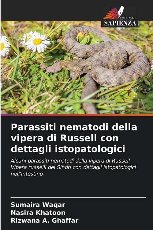 Produktbild: Parassiti nematodi della vipera di Russell con dettagli istopatologici