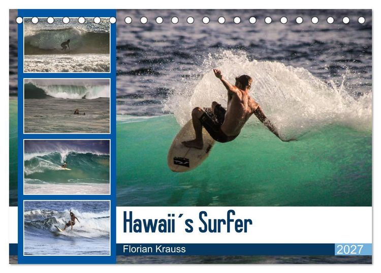 Produktbild: Hawaii&acute;s Surfer (Tischkalender 2027 DIN A5 quer), CALVENDO Monatskalender