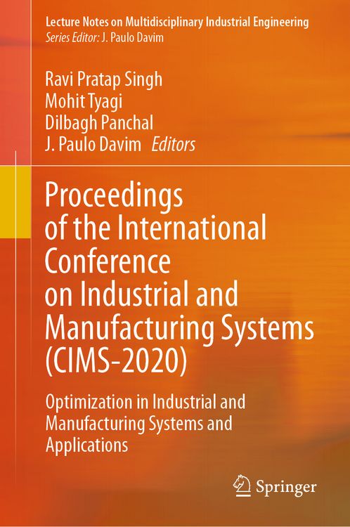 Produktbild: Proceedings of the International Conference on Industrial and Manufacturing Systems (CIMS-2020)