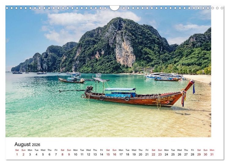 Produktbild: Destination Thailand (Wall Calendar 2026 DIN A3 landscape), CALVENDO 12 Month Wall Calendar