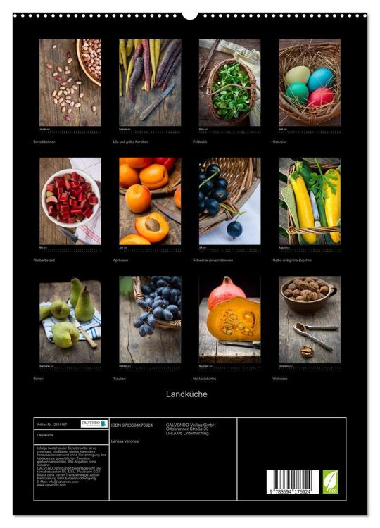 Produktbild: Landk&uuml;che (hochwertiger Premium Wandkalender 2027 DIN A2 hoch), Kunstdruck in Hochglanz
