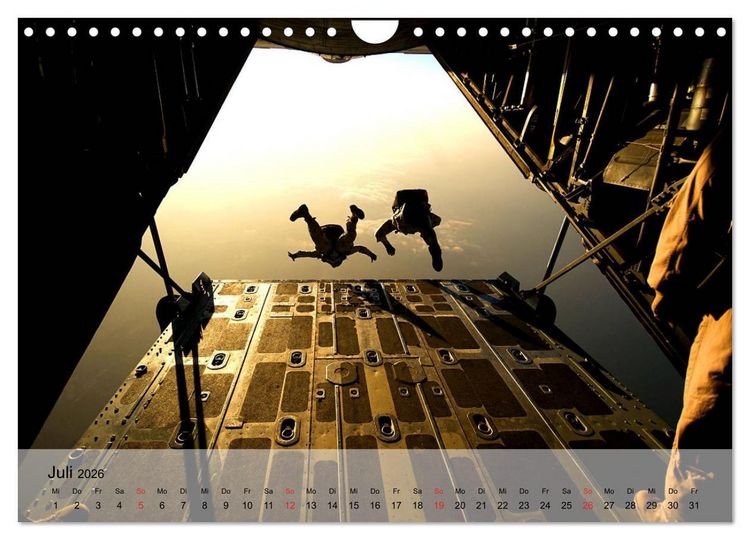 Produktbild: Fallschirmspringer. Absprung der U.S. Navy Seals (Wandkalender 2026 DIN A4 quer), CALVENDO Monatskalender