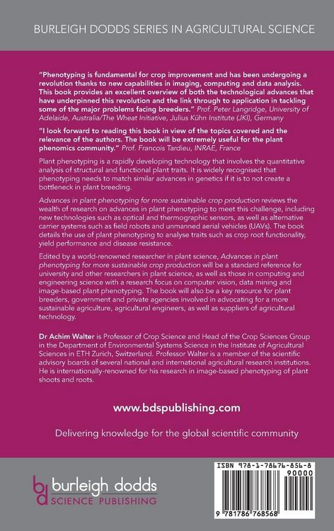 Produktbild: Advances in plant phenotyping for more sustainable crop production