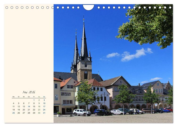 Produktbild: Saalfeld an der Saale &ndash; mein Streifzug durch die historische Altstadt (Wandkalender 2026 DIN A4 quer), CALVENDO Monatskalender