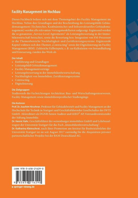 Produktbild: Facility Management im Hochbau