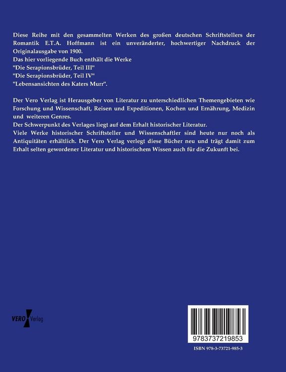 Produktbild: E.T.A. Hoffmanns s&auml;mtliche Werke