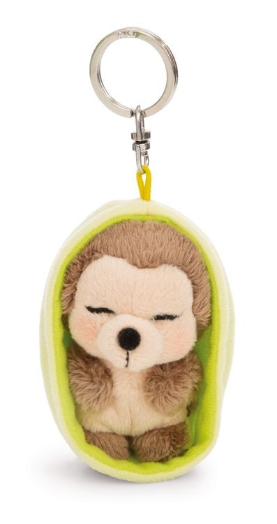Produktbild: NICI - Schl&uuml;sselanh&auml;nger Sleeping Pets Igel 8cm K&ouml;rbchen hellgr&uuml;n GREEN