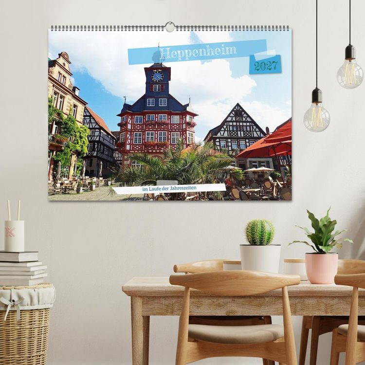 Produktbild: Heppenheim im Laufe der Jahreszeiten (Wandkalender 2027 DIN A2 quer), CALVENDO Monatskalender