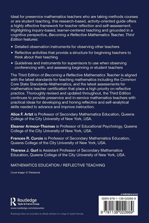 Produktbild: Becoming a Reflective Mathematics Teacher