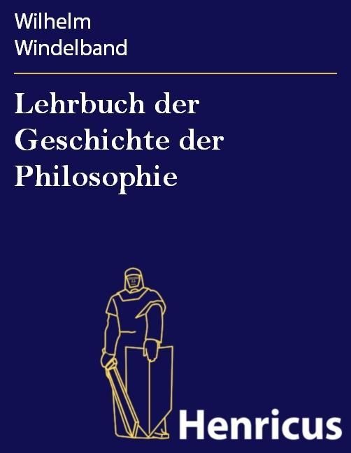 Produktbild: Lehrbuch der Geschichte der Philosophie