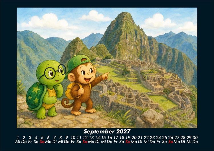 Produktbild: Taz & Milo entdecken ber&uuml;hmte Bauwerke 2027 Fotokalender DIN A5