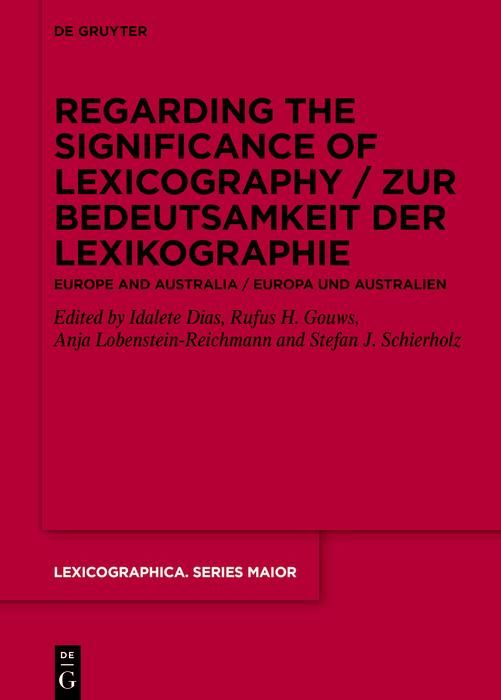 Produktbild: Regarding the Significance of Lexicography / Zur Bedeutsamkeit der Lexikographie