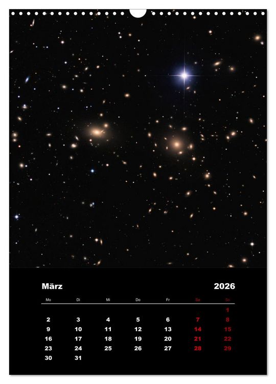 Produktbild: Das Universum (Wandkalender 2026 DIN A3 hoch), CALVENDO Monatskalender