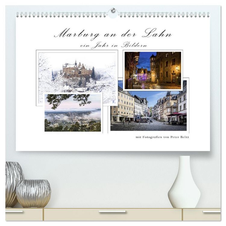 Produktbild: Marburg an der Lahn - ein Jahr in Bildern (hochwertiger Premium Wandkalender 2026 DIN A2 quer), Kunstdruck in Hochglanz