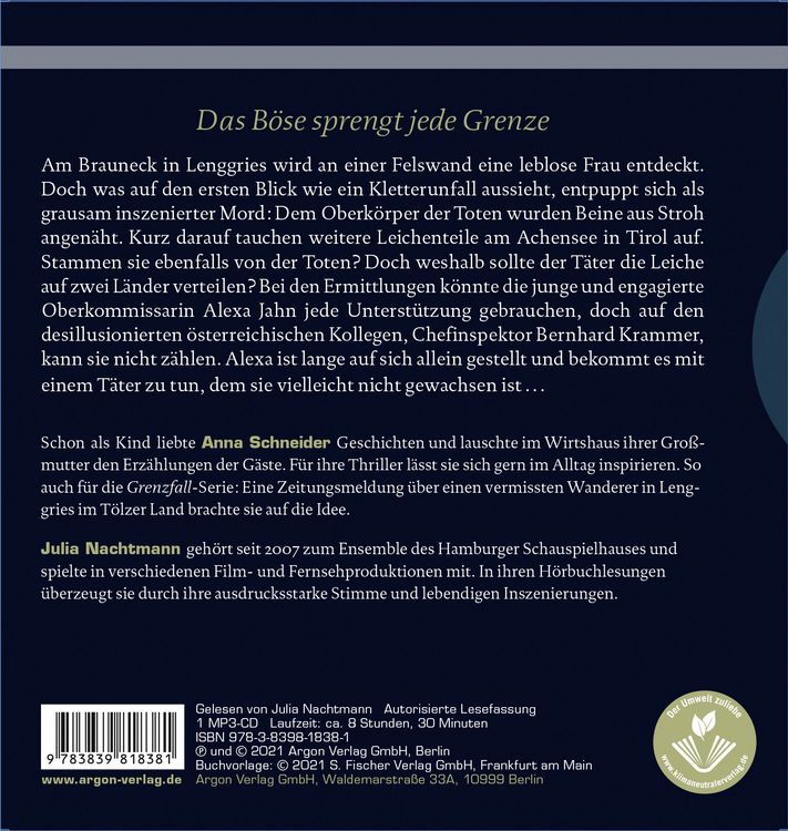 Produktbild: Grenzfall &ndash; Der Tod in ihren Augen