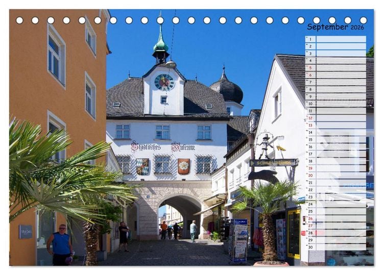Produktbild: Eine Perle Oberbayerns - Rosenheim (Tischkalender 2026 DIN A5 quer), CALVENDO Monatskalender