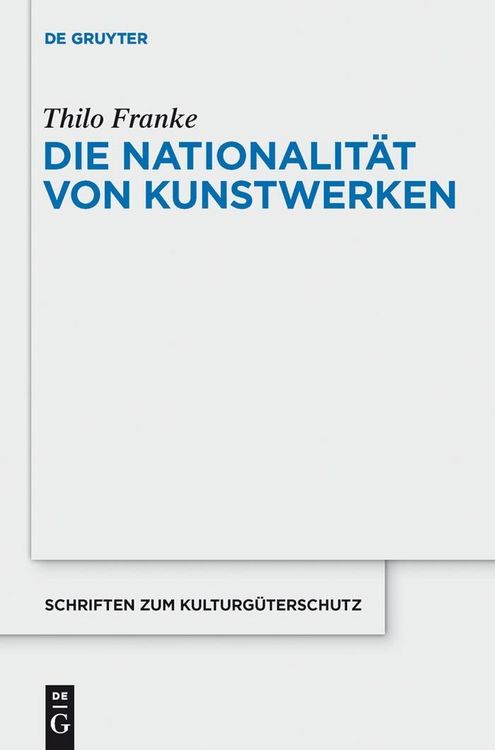 Produktbild: Die Nationalit&auml;t von Kunstwerken