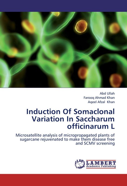 Produktbild: Induction Of Somaclonal Variation In Saccharum officinarum L