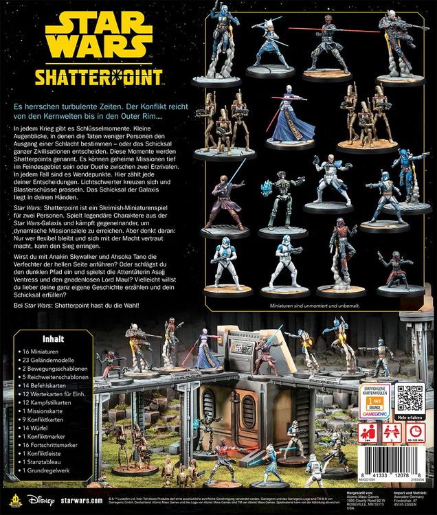 Test : asmodee Atomic Mass Games Star Wars Shatterpoint, boîte de base Test : asmodee Atomic Mass Games Star Wars Shatterpoint, boîte de base